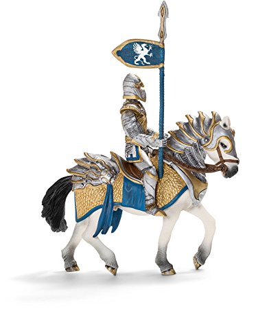 SCHLEICH 2570109 CAVALIERE DEL GRIFONE A CAVALLO CON LANCIA