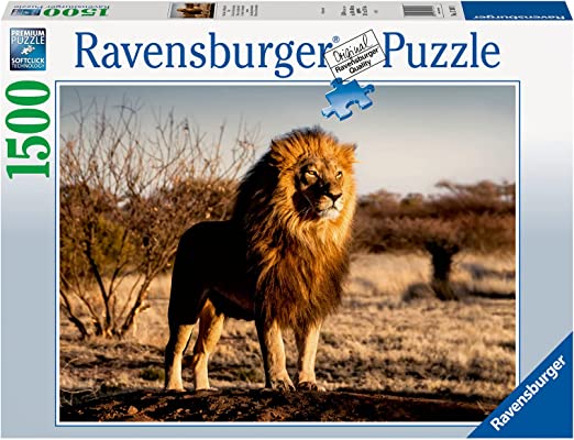 RAVENSBURGER 17107 PUZZLE DA 1500 PZ.  IL RE LEONE RE GLI ANIMALI