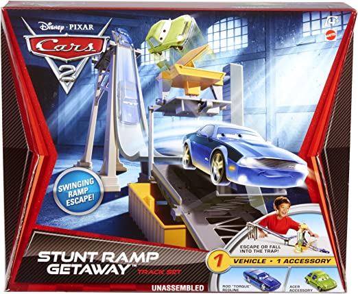 MATTEL 14 V2866 CARS PISTA STUNT RAMP GETAWAY