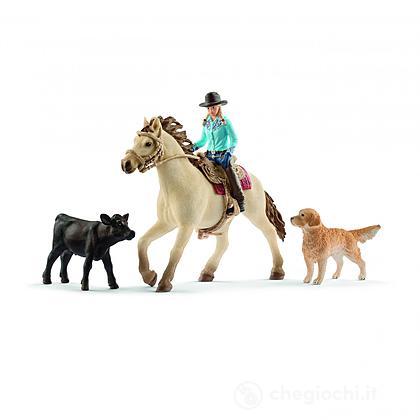 SCHLEICH 2542419 EQUITAZIONE AMERICANA