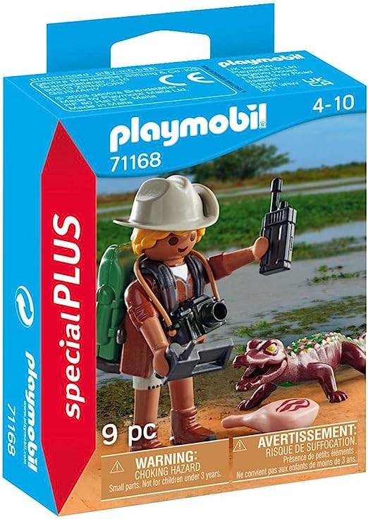 PLAYMOBIL 71168 RICERCATORE CON ALLIGATORE