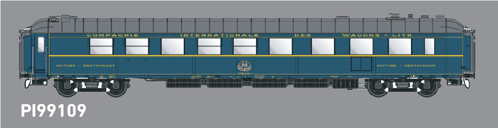 PI 99109 CARROZZA RAPIDO 30/30 1962 TRENO AZZURRO