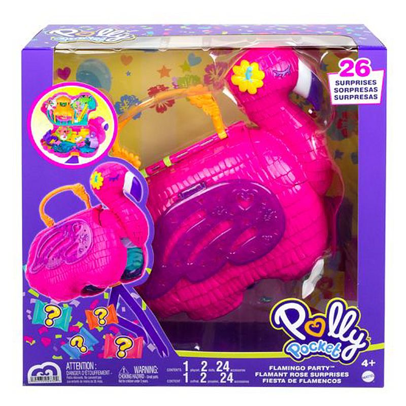 MATTEL HGC41 POLLY POCKET FENICOTTERO MEGA PARTY