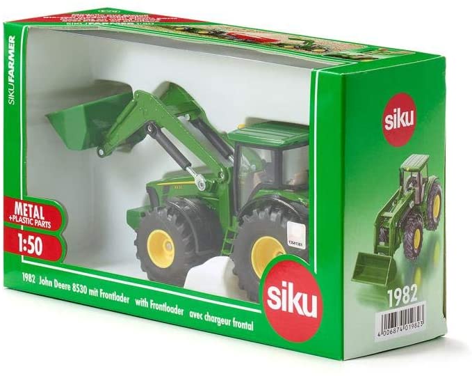 SIKU 1982 TRATTORE JOHN DEERE + PALA SCALA 1/50