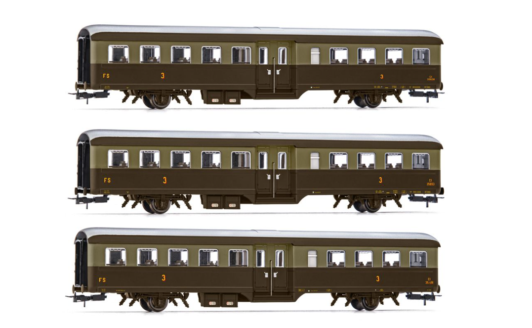 HORNBY HR4369 FS SET DI 3 CARROZZE "CORBELLINI"