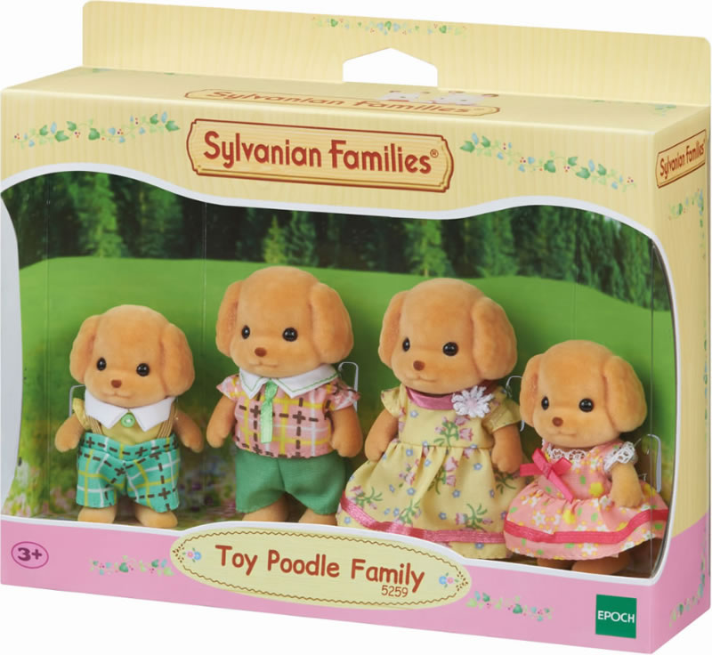 Sylvanian Families 5359 - Famiglia Lontra: Papà Glenn, Mamma Amanda, Nicola E Jack - Set 4 Personaggi Floccati 3-6 Cm