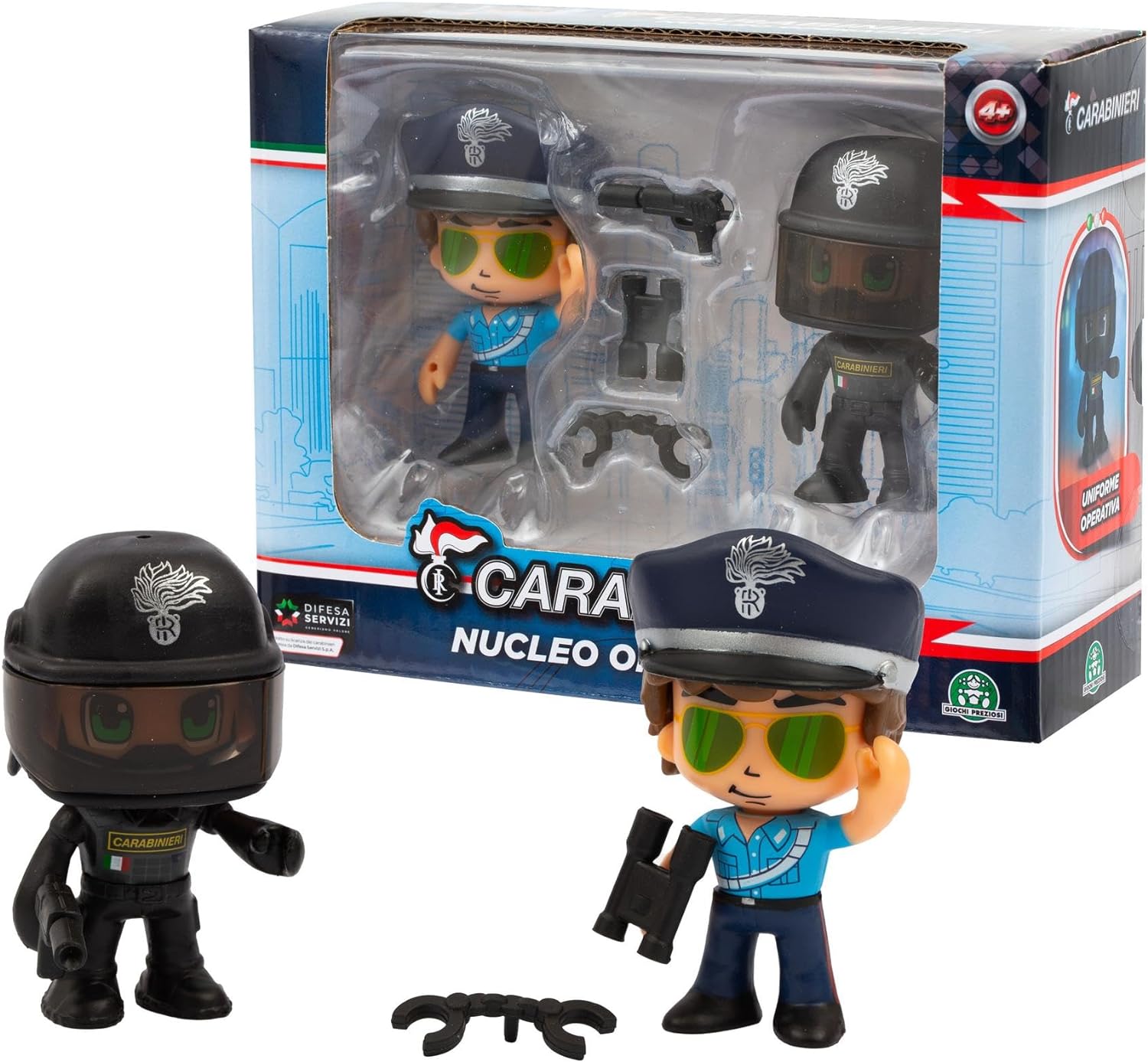 GIOCHI PREZIOSI CBN01000 CARABINIERI MINI ACRTION HERO SET 2 PERSONAGGI