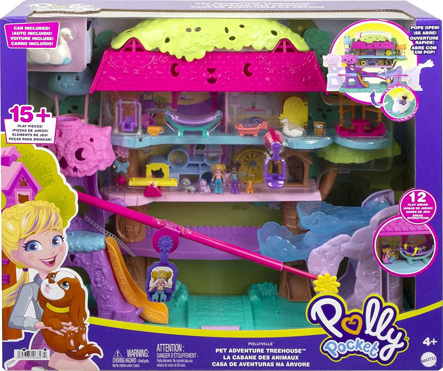 MATTEL HHJ06 POLLY POCKET CASA SULL'ALBERO