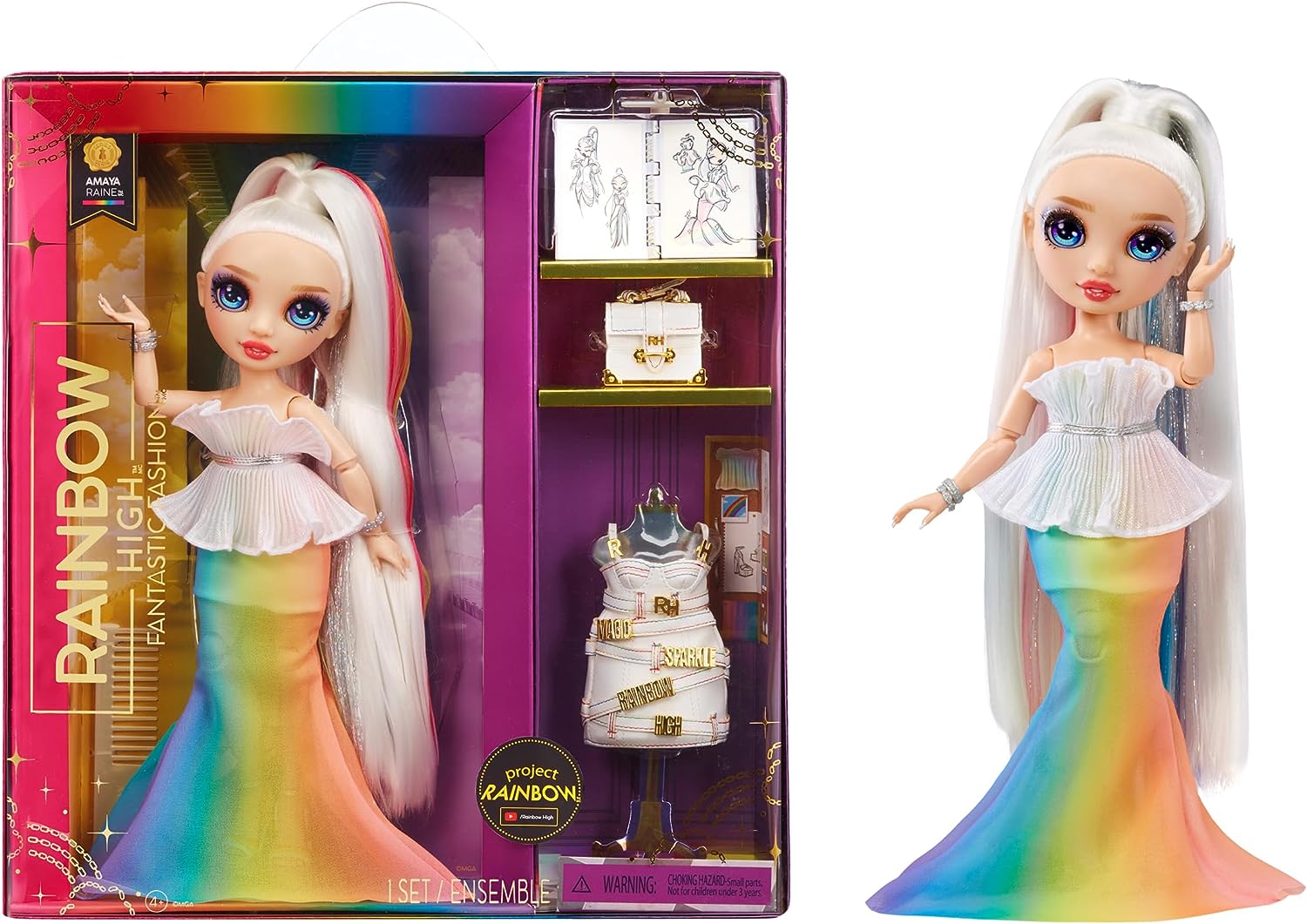 MGA 594154 RAINBOW HIGH FANTATIC FASHON DOLL RAINBOW