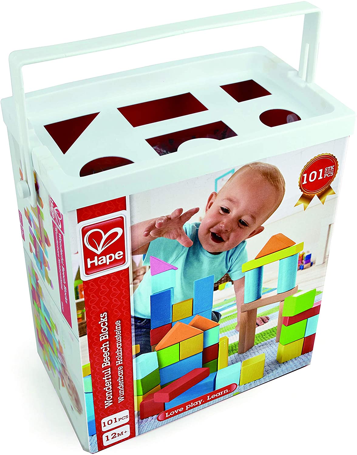 HAPE E8247 SCATOLA BLOCCHI COLORATI