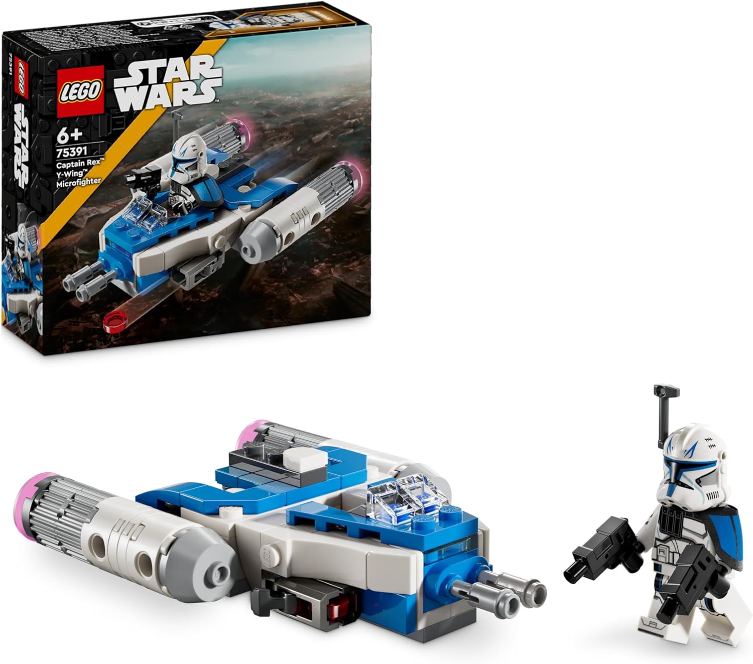 LEGO 75391 MICROFIGHTER Y-WING DI CAPAIN REX STAR WARS