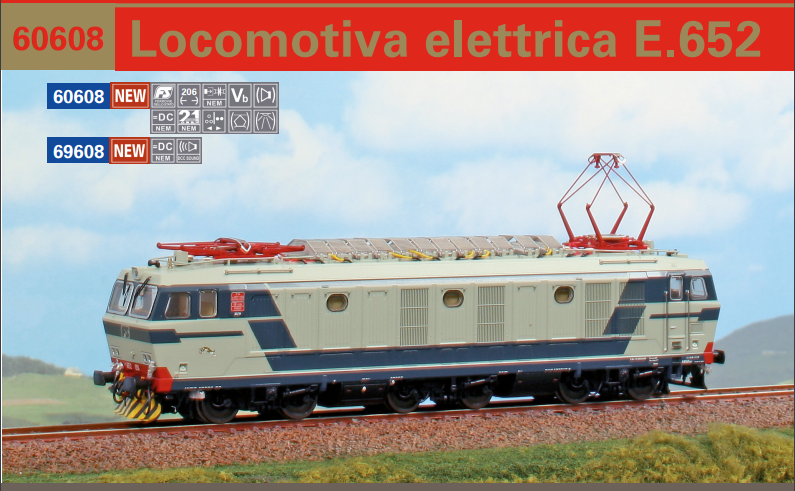 ACME 60608 LOCOMOTIVA ELETTRICA E652