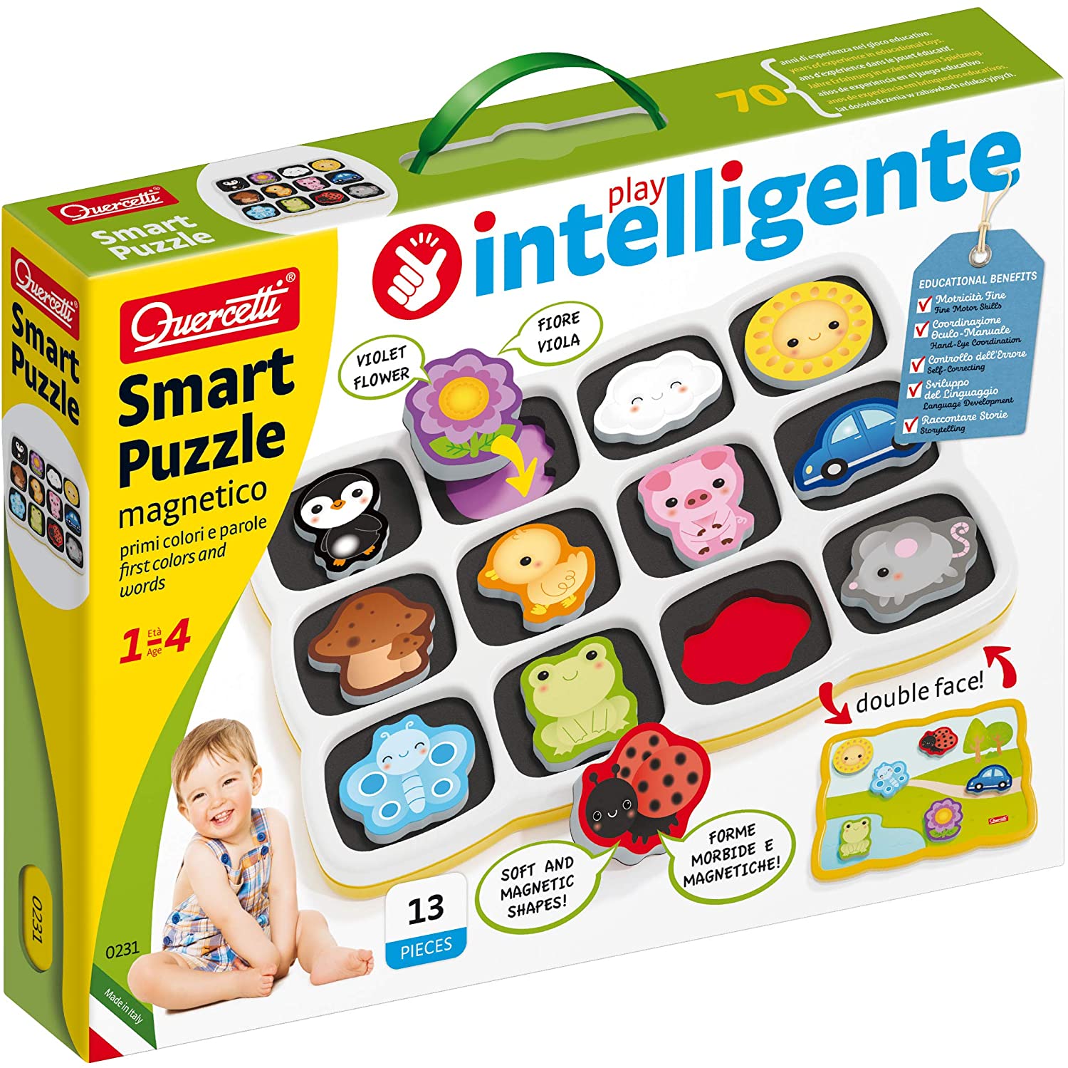 QUERCETTI 0231 SMART PUZZLE PRIMI COLORI