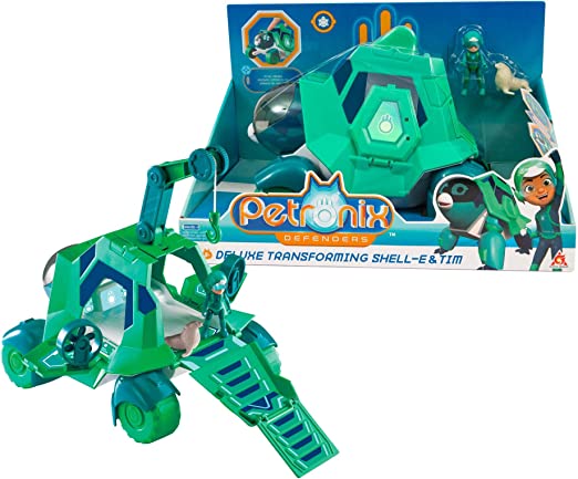 GIOCHI PREZIOSI PET04000 PETRONIX CUCCIOLO TRASFORMABILE VEICOLO DELUXE SHELL-E