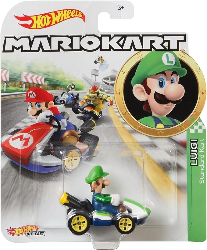 MATTEL GLP37 VEICOLO MARIO KART LUIGI HOT WHEELS