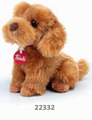 TRUDI 22332 PELUCHE BARBONCINO TOY OLIVER SEDUTO