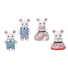 SYLVANIAN FAMILIES 5308 MARSHMALLOW FAMIGLIA TOPOLINI BIANCHI