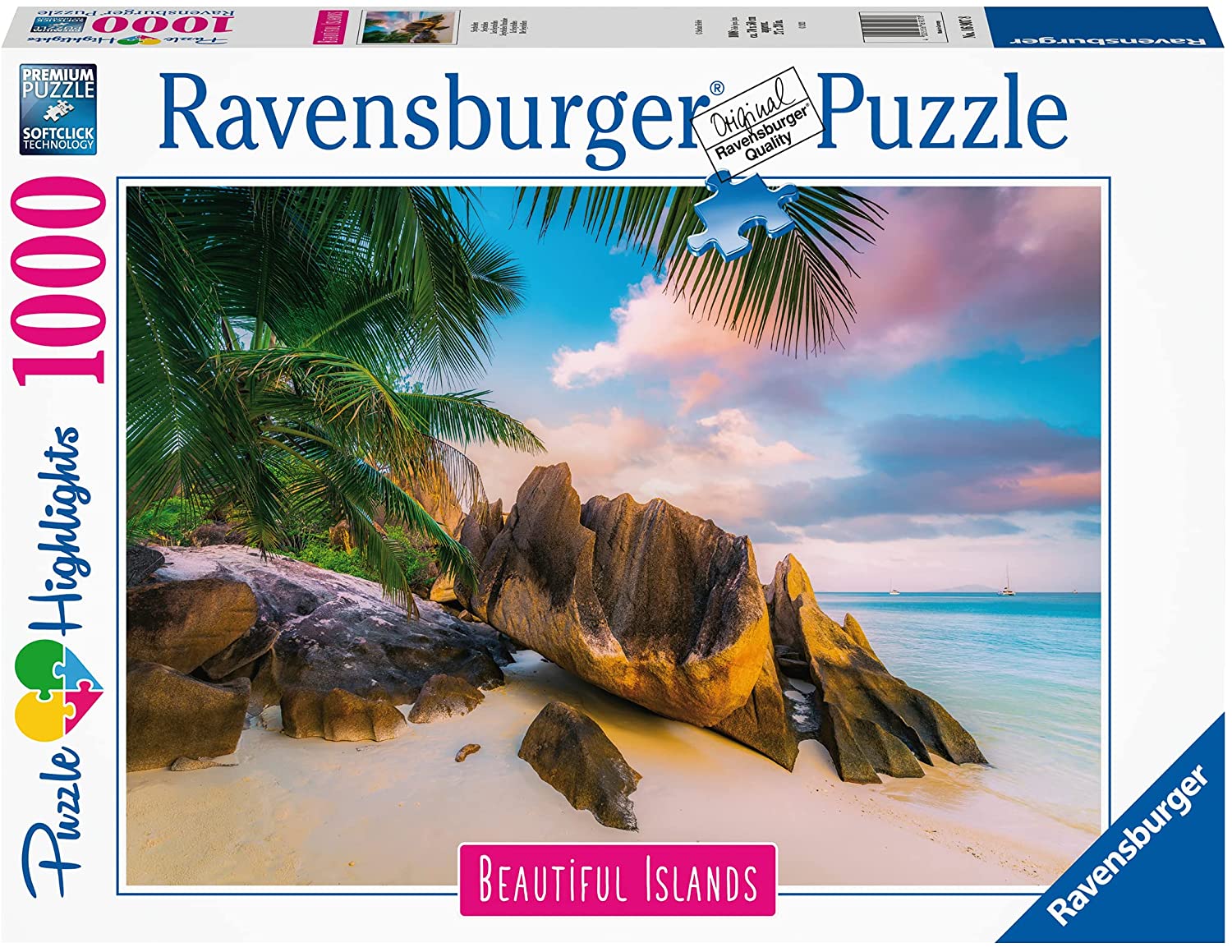 RAVENSBURGER 16907 PUZZLE DA 1000 PZ. LE SEYCHELLES