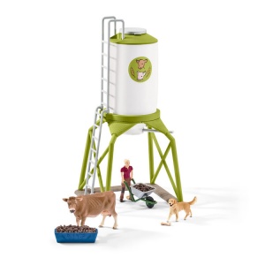 SCHLEICH 2541429 SILO PER MANGIME CON ANIMALI