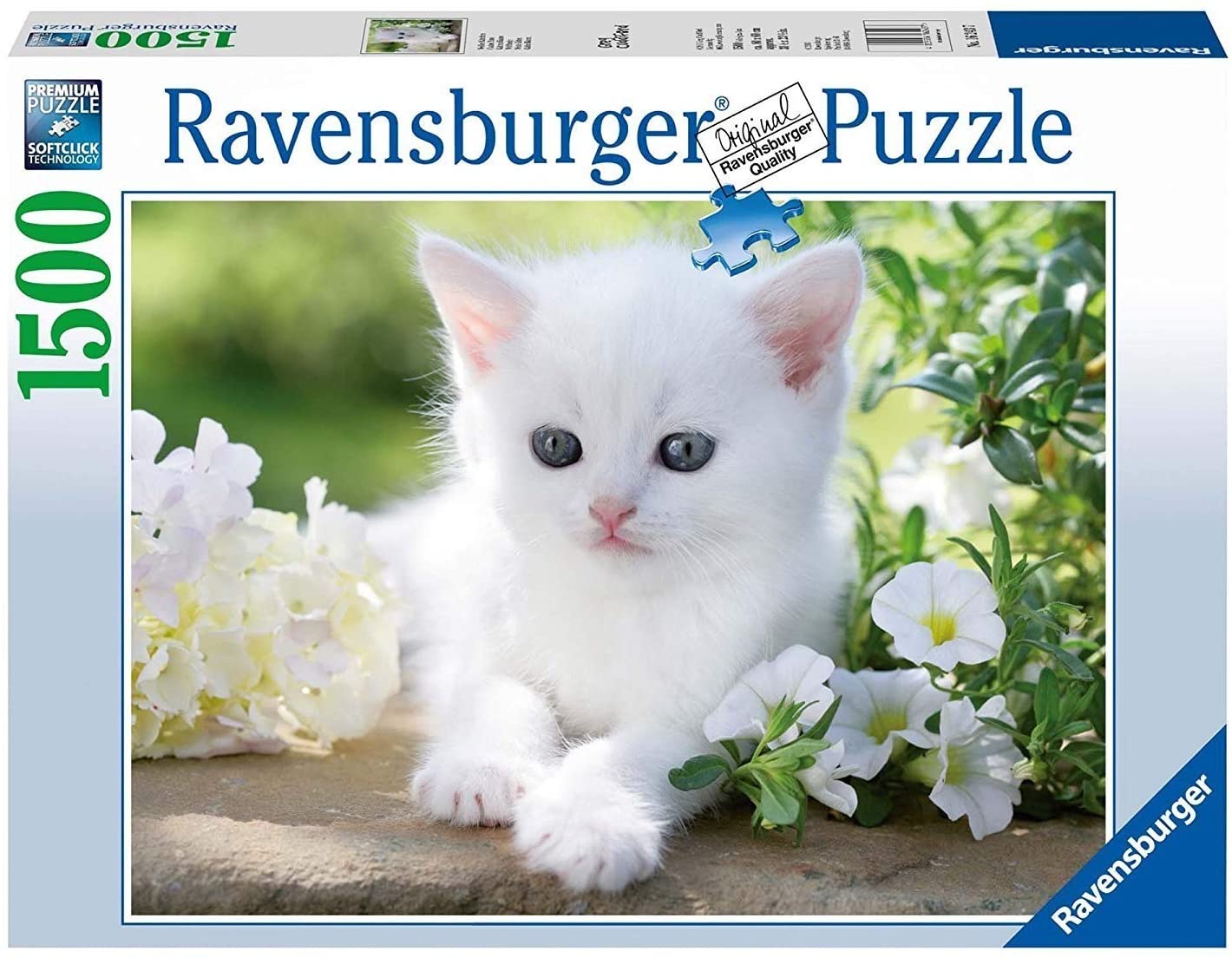 RAVENSBURGER 16243 PUZZLE DA 1500 PZ. GATTINO BIANCO