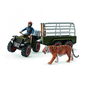 SCHLEICH 2542351 QUAD CON RIMORCHIO E RANGER