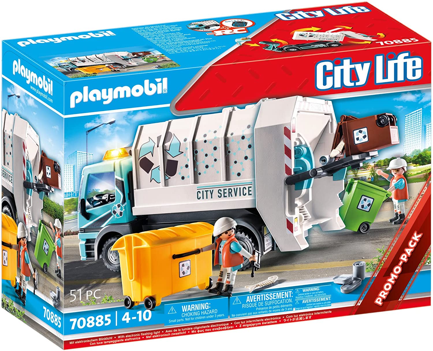 PLAYMOBIL 70885 CAMION SMALTIMENTO RIFIUTI