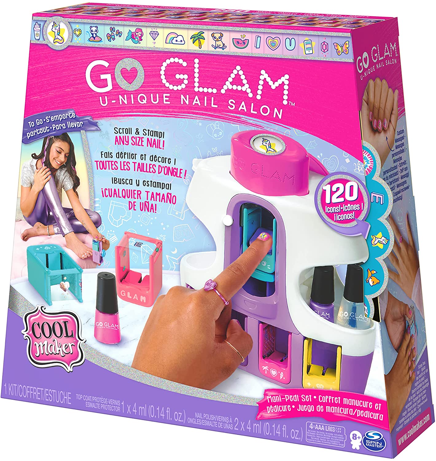 SPINMASTER 6061175 GOGLAM MQCCHINA DECORA UNGHIE