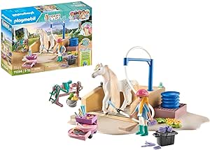 PLAYMOBIL 71354 AREA DI CURA E LAVAGGIO PER CAVALLI