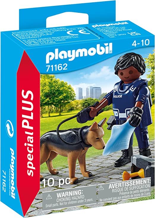 PLAYMOBIL 71162 AGENTE CON CANE POLIZOTTO