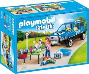 PLAYMOBIL 9278 UNITA' MOBILE DI CURA DEI CANI