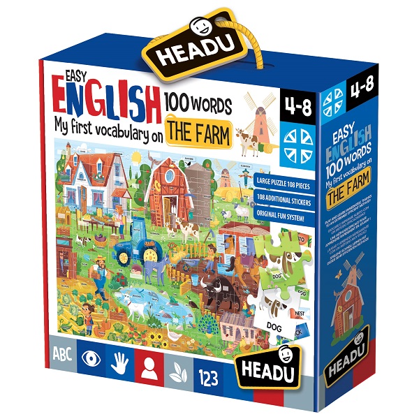 HEADU IT20997 EASY ENGLISH 100 WORDS FARM