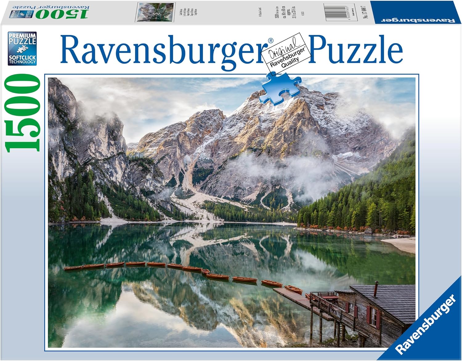 RAVENSBURGER 17600 PUZZLE DA 1500 PZ. LAGO DI BRAIES