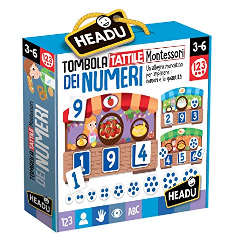 HEADU IT20249 TOMBOLA TATTILE MONTESSORI DEI NUMERI