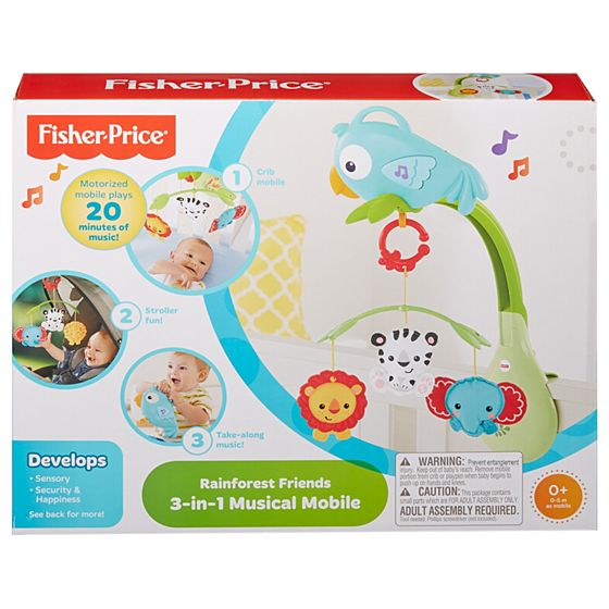 FISHER PRICE CHR11 GIOSTRINA 3 IN 1 CUCCIOLI DELLA NATURA