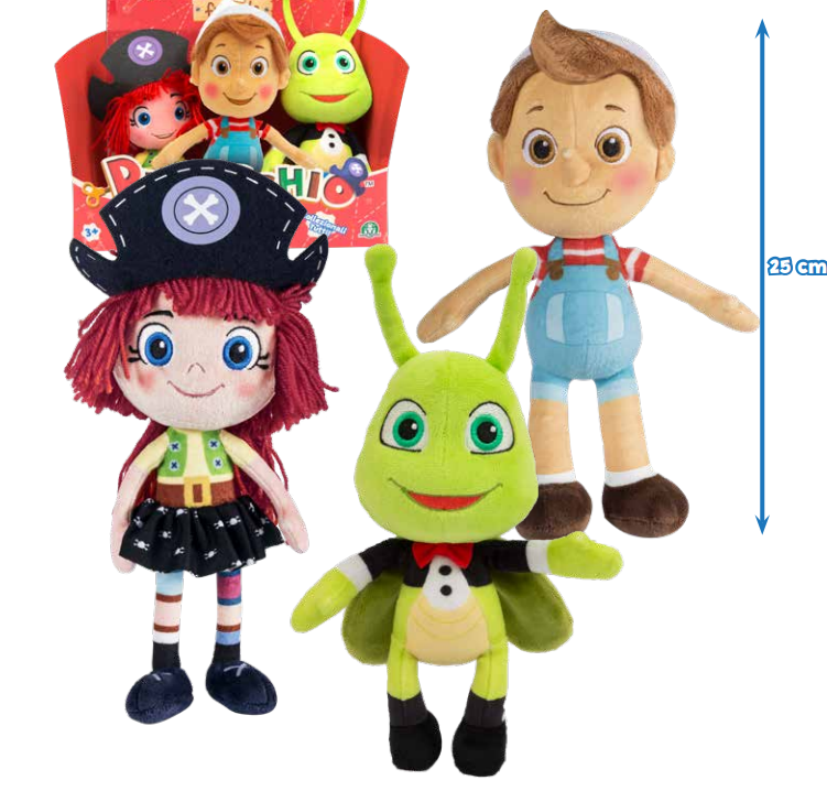 GIOCHI PREZIOSI PNH09000 PINOCCHIO & FRIENDS PLUSH CM.25