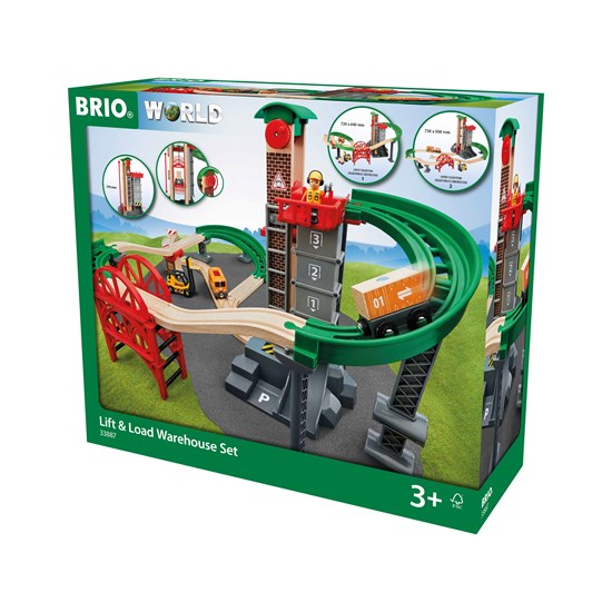 BRIO 33887 SET MAGAZZINO SOLLEVA E CARICA