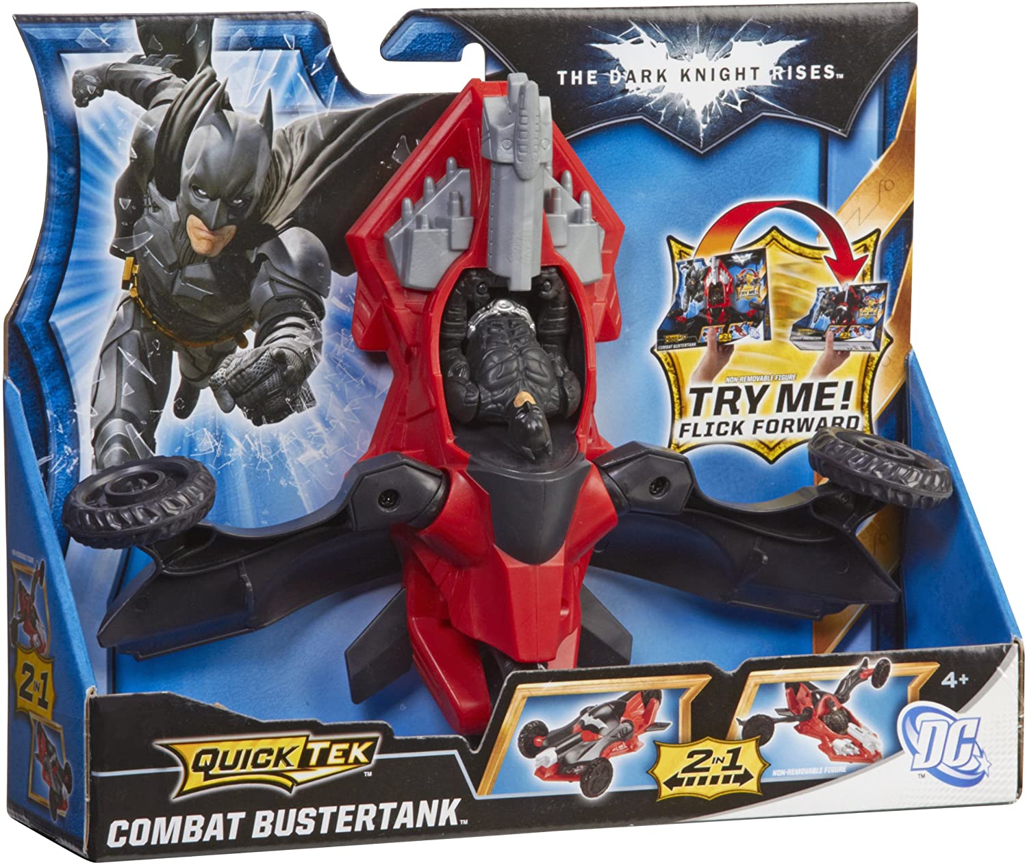 MATTEL X2314 BATMAN VEICOLO QUICKTECK CON PERSONAGGIO