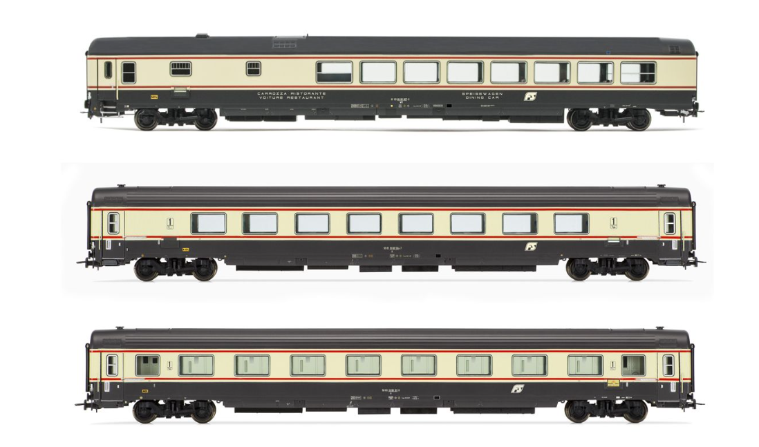 HORNBY HR4358 FS SET DI 3 CARROZZE "PETRUZZELLI2 MILANO -BARI