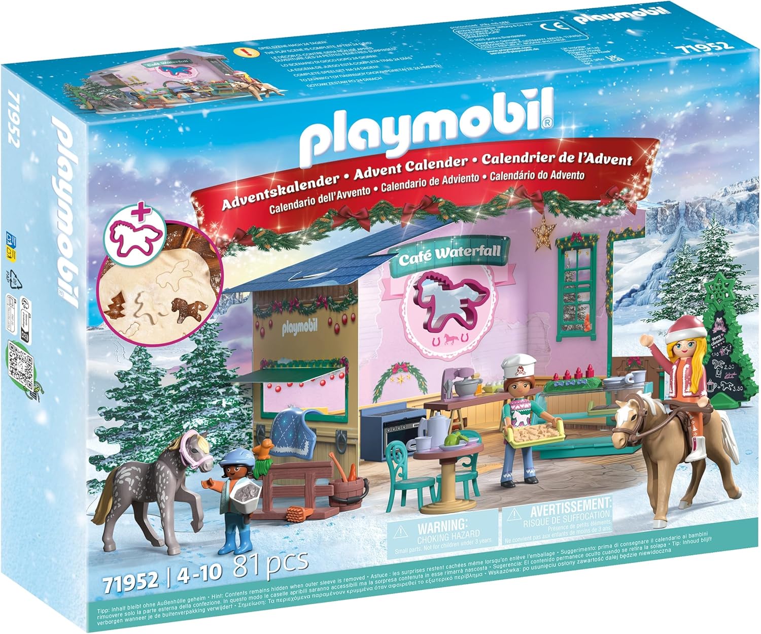 PLAYMOBIL 71952 CALENDARIO DELL'AVVENTO BABBO NATALE ED EFLI IN PASTICCERIA