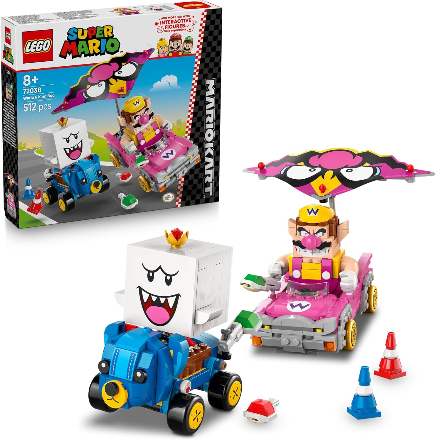 LEGO 72038 MARIO KART WARIO E RE BOO SUPER MARIO