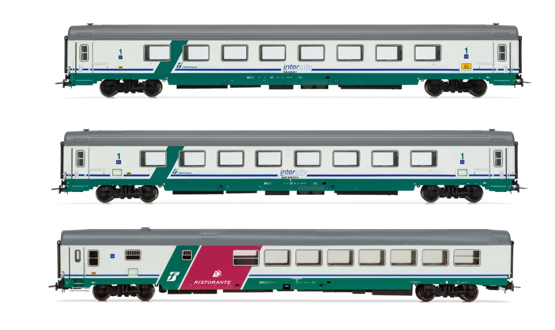 HORNBY HR4359 FS SET DI 3 CAROZZE "SILA" TORINO - REGGIO CALABRIA