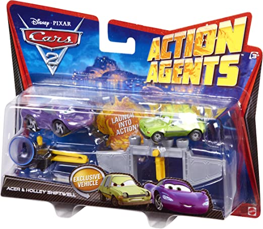 MATTEL V4249 CARS ACTION AGENTS ACER + HOLLEY SHIFTWELL