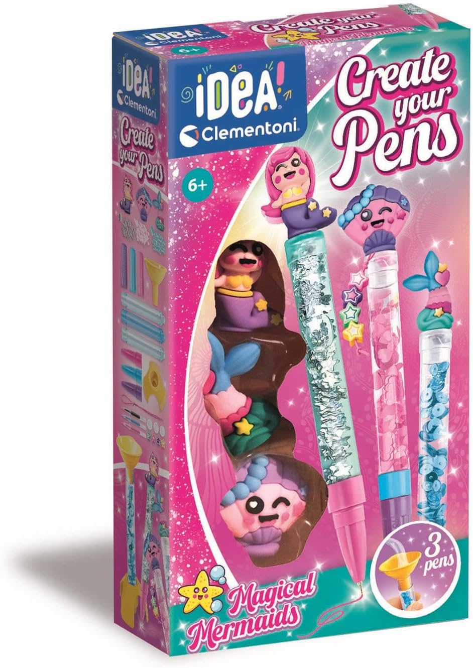 CLEMENTONI 18131 CREATE YOUR PENS MAGICAL MARMAID