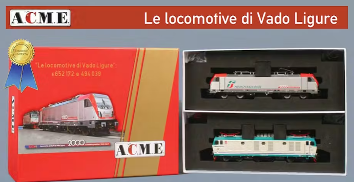 ACME 60569 SET "LOCOMOTIVE DI VADO LIGURE" E 652.172