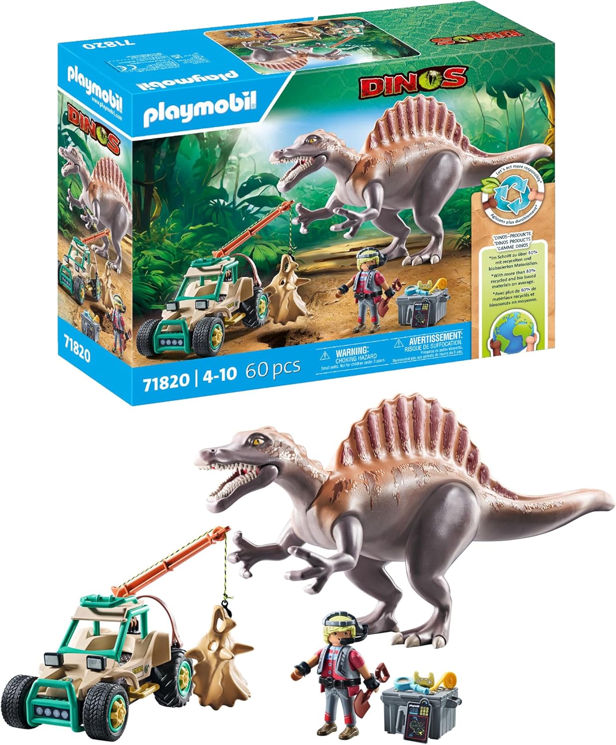 PLAYMOBIL 71820 L'ATTACCO DELLO SPINOSAURO