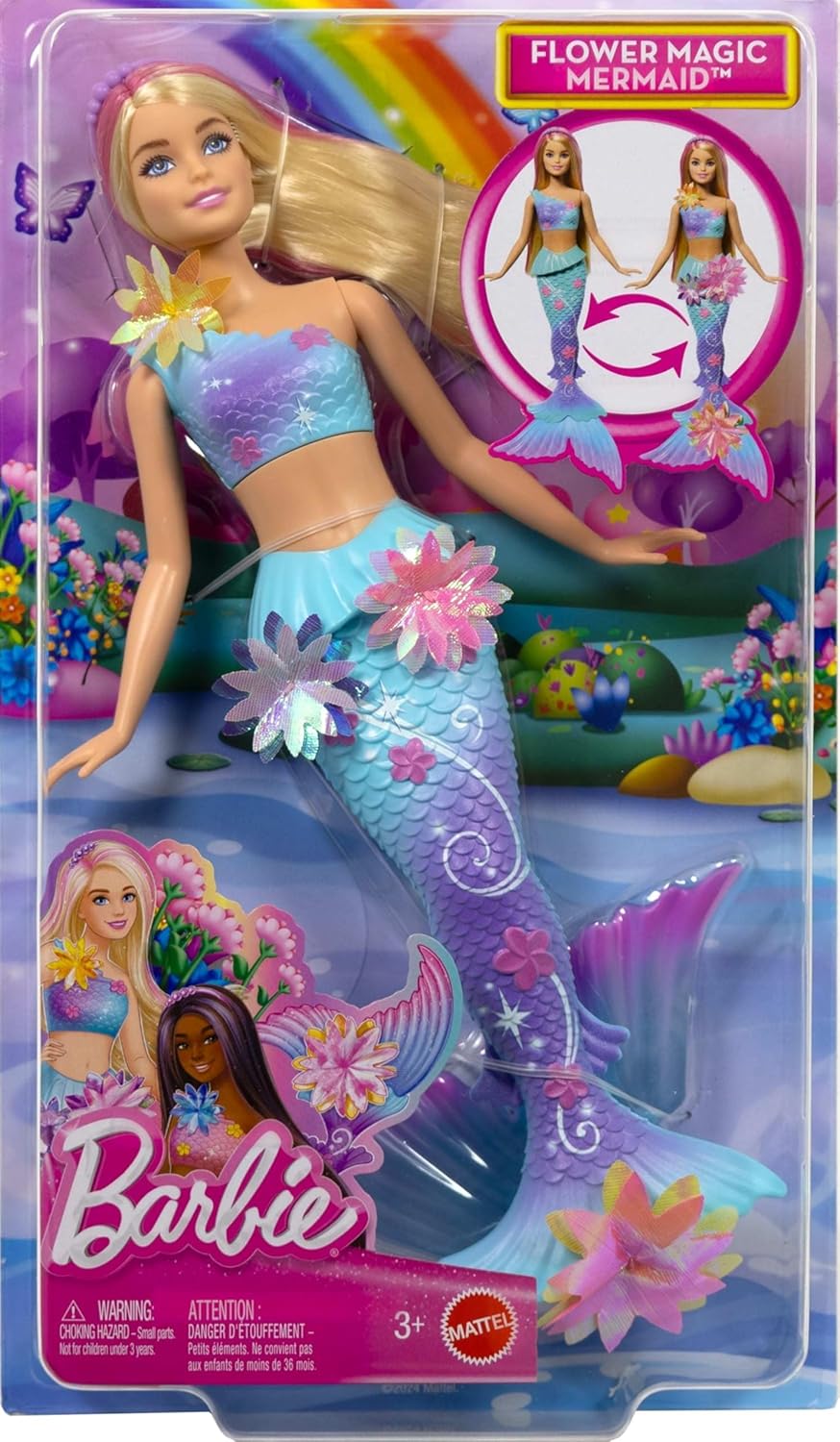 MATTEL JDM72 BARBIE SIRENA MAGICI FIORI