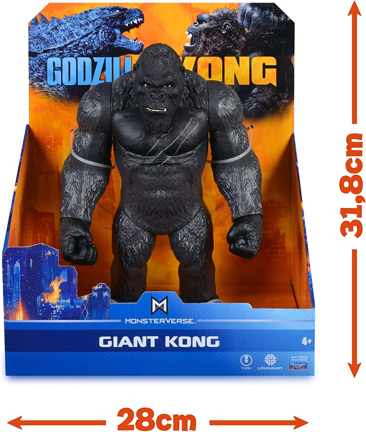 GIOCHI PREZIOSI MNG07611 GODZILLA VS KONG PERSONAGGIO GIGANTE