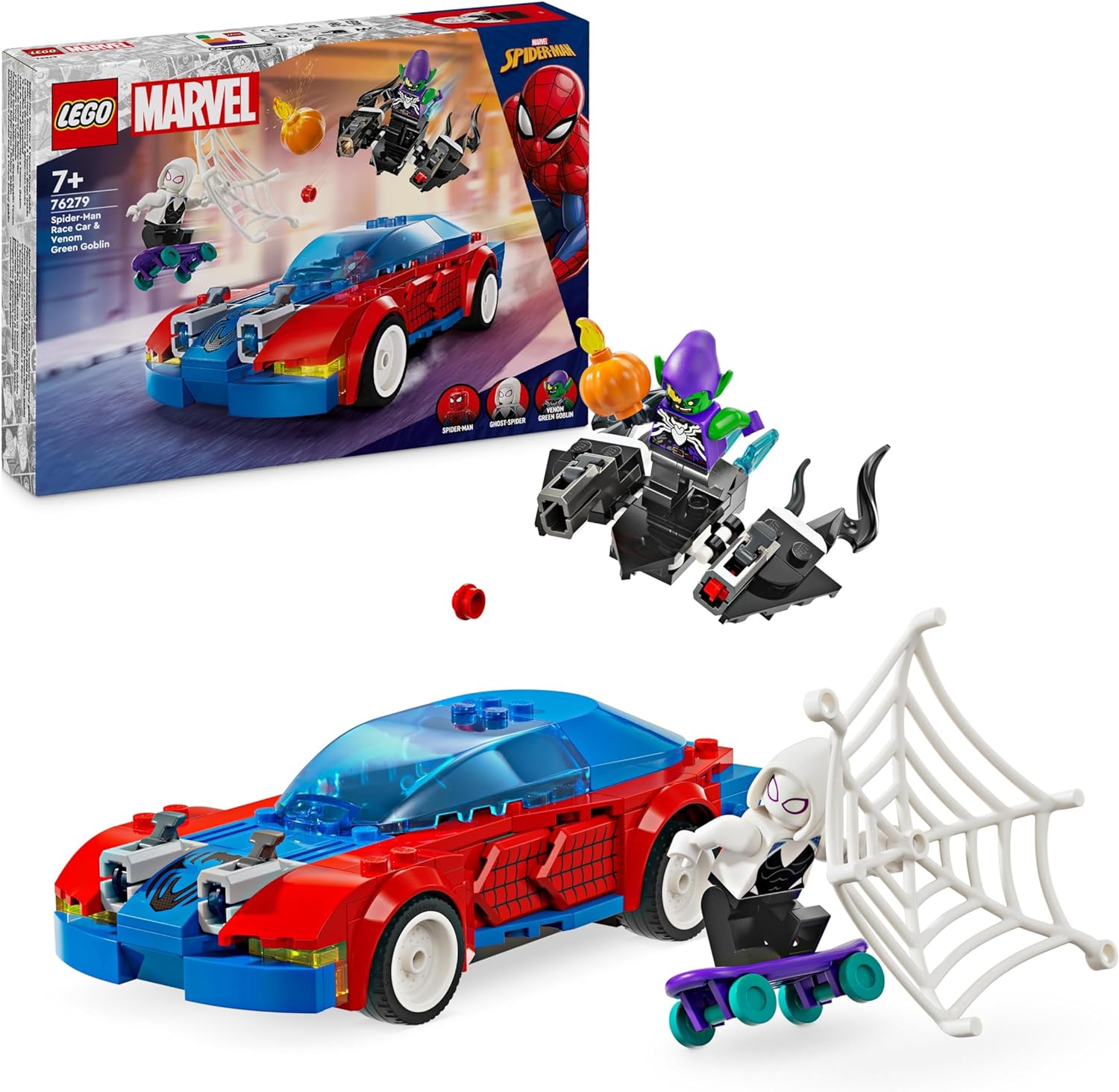 LEGO 76279 AUTO DA CORSA DI SPIDER MAN E VENOM GOBLIN MARVEL