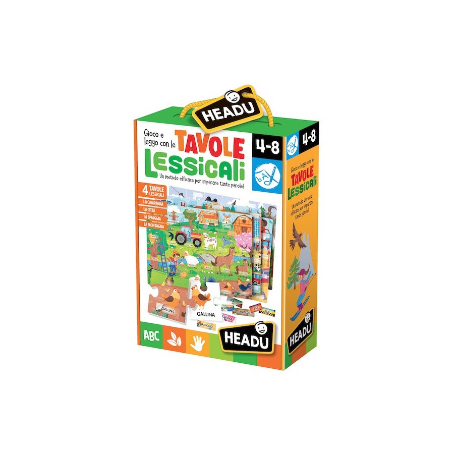 HEADU IT21987 GIOCO E LEGGO CON LE TAVOLE LESSICALI