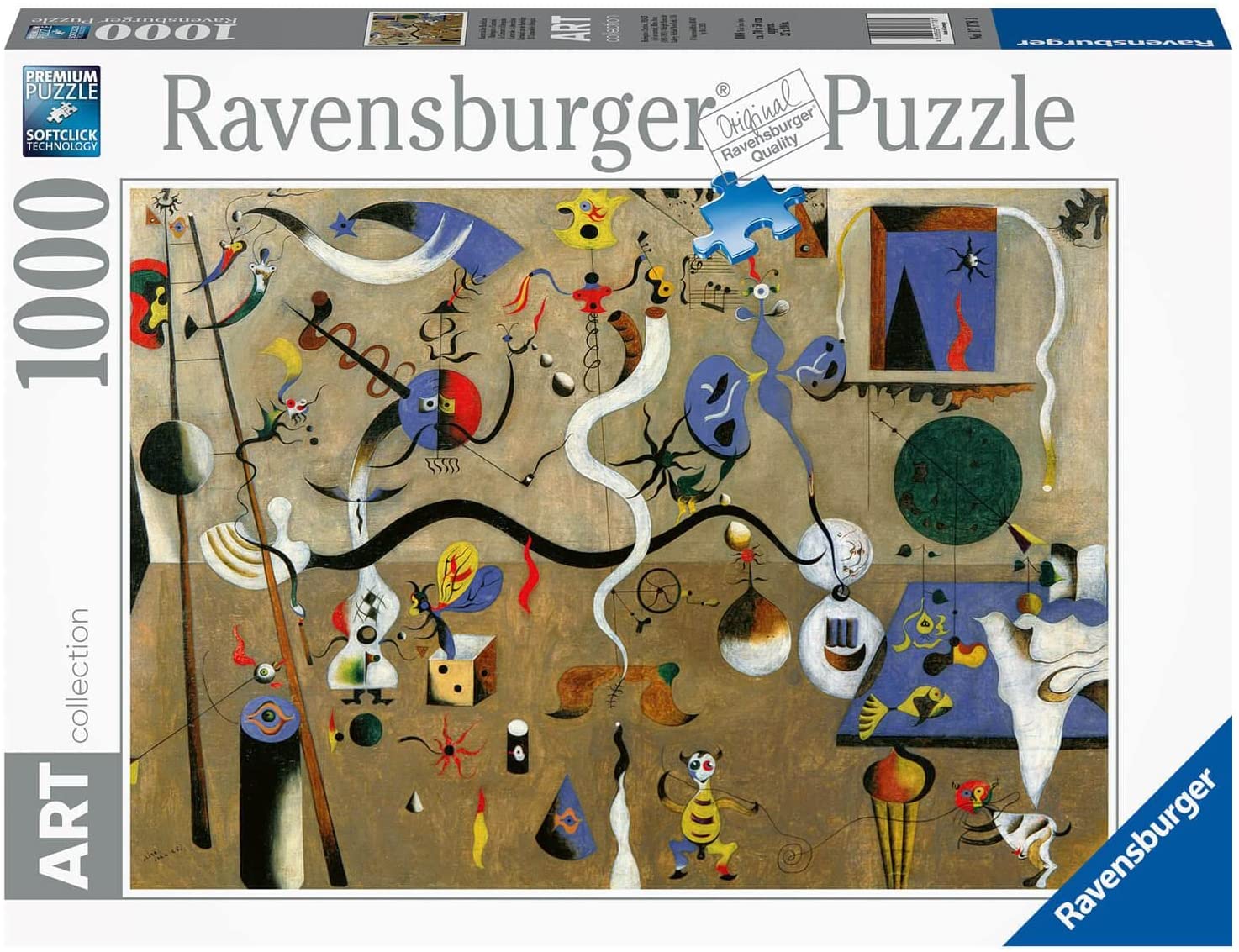 RAVENSBURGER 17178 PUZZLE DA 100 PZ. MIRO' HARLEQUIN CARNIVAL